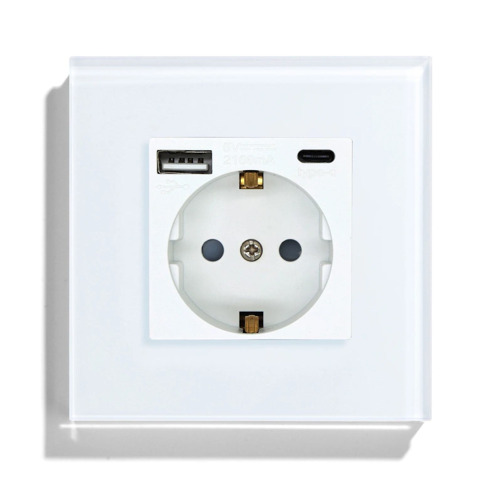MVAVA 16A стандарт ЕС Германия розетка ЕС штекер type c резьбой раструбного соединения usb настенная розетка наличные товары