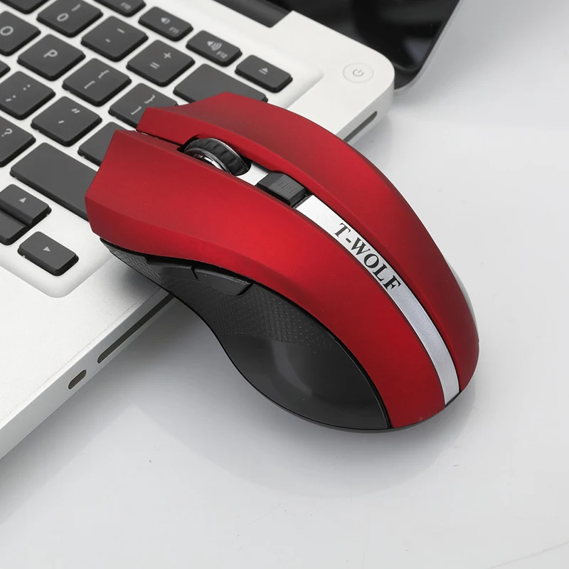 Portable 2.4Ghz Wireless Mouse Adjustable 2000DPI Optical Gaming Mouse Wireless Home Office Game Mice for PC Computer Laptop