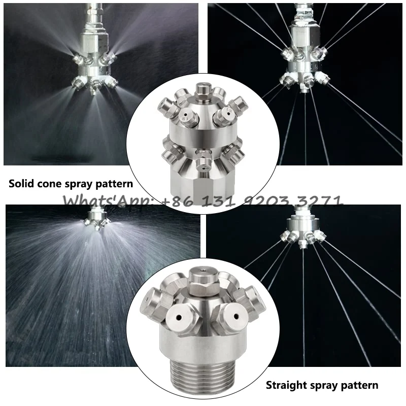 SS304 Stainless Steel Fixed 7-Head Tank Washing Nozzles home garden 13-Head Stationary Cluster TankJet Cleaning Nozzle