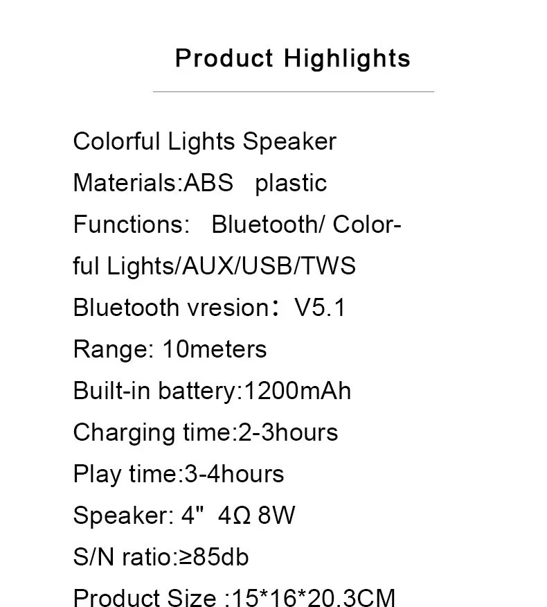 Kozh Original Factory Party Speaker Portable Speaker Fm Radio Mp3 Player Flame Rgb Lighting Bluetooth Speakers