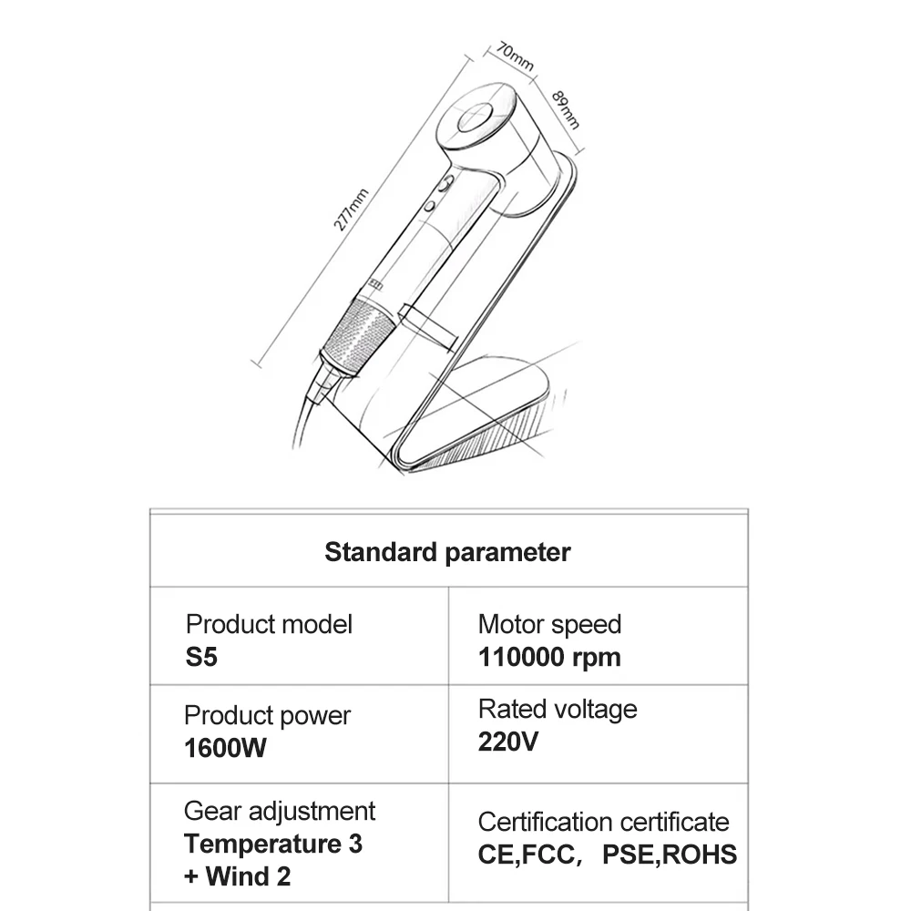 High Power Quick Drying Low Noise Hair Care Negative Ion High speed Hair Dryer For Home Use Factory price wholesale