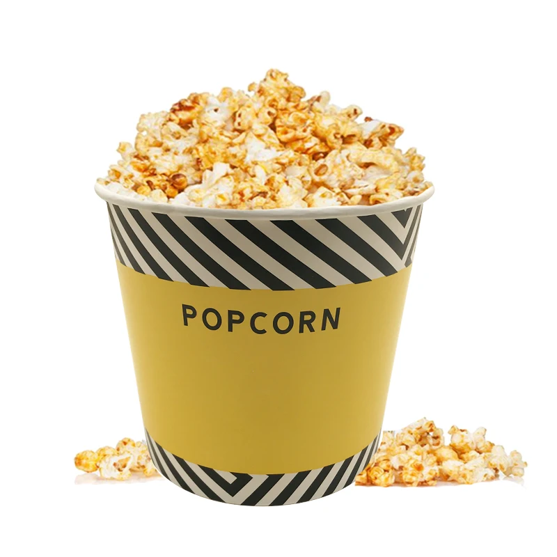 
Wholesale Custom Printed Disposable Chicken Paper Popcorn Bucket For Food Packing 