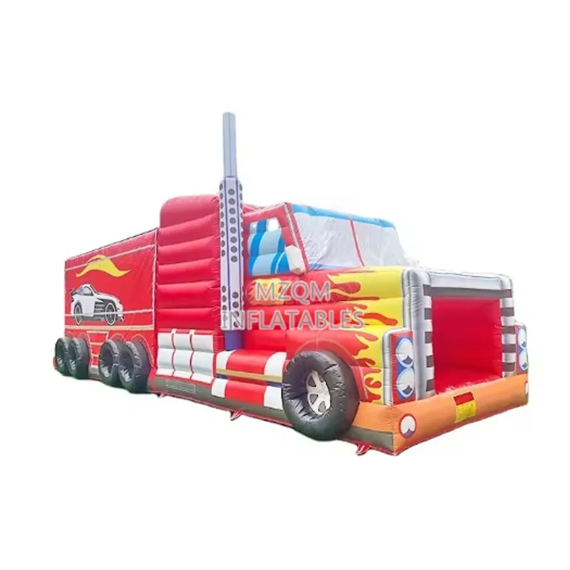 Гигантский монстр грузовик надувная полоса препятствий для детей и aldut