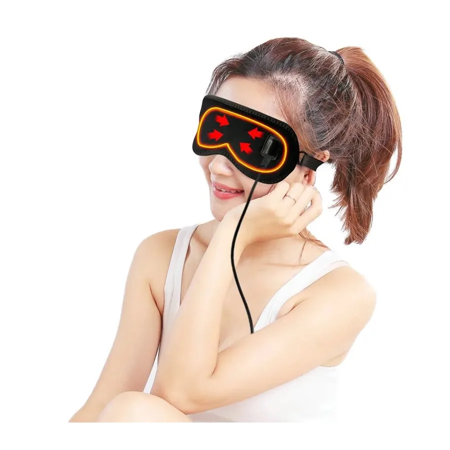 USB Беспроводная перезаряжаемая маска для глаз с подогревом зимы сухие глаза удобной грелкой