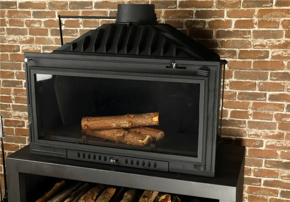 factory  interior garden cast iron fireplace Wood Burning Cast Iron Stove Real Fire Fireplace