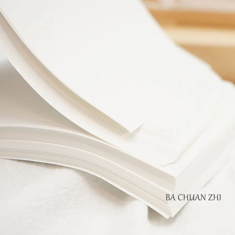 Pakchuan paper A4 A5 hand-painted high density tissue paper white as fat chromatography color ink writing paper DIY ledger