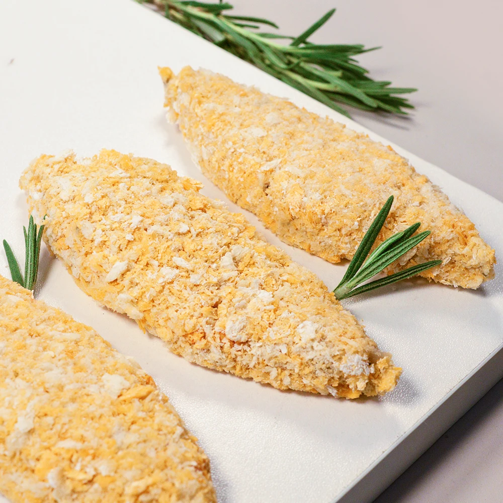 Healthy Crunchy Panko Breaded and Battered Fish in breadcrumbs Oven-Ready