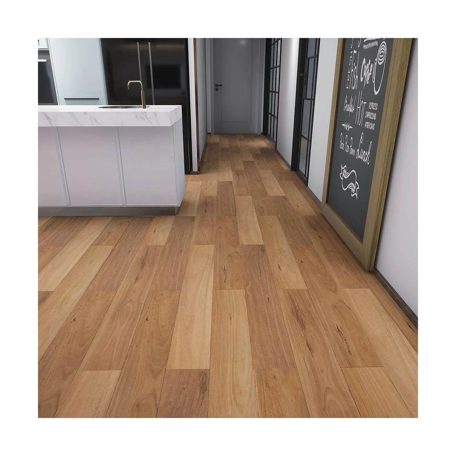Australia Spotted Gum SPC Click Lock Vinyl Tiles PVC Commercial Hybrid Flooring 6mm