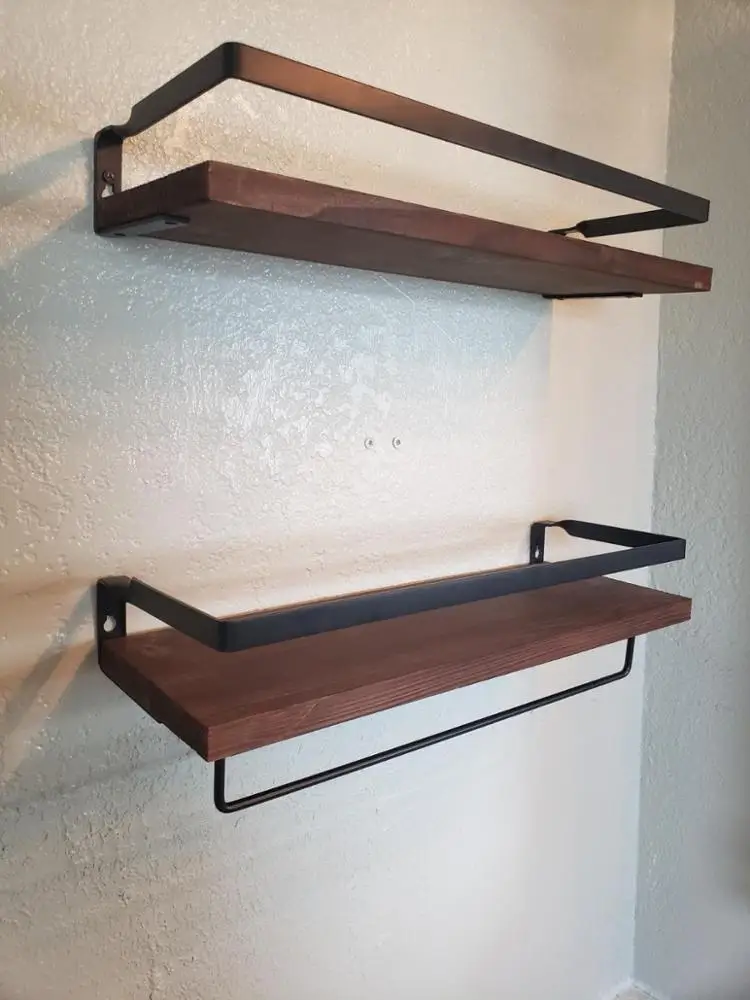 Small wood wall mount shelves bathroom furniture wall shelves