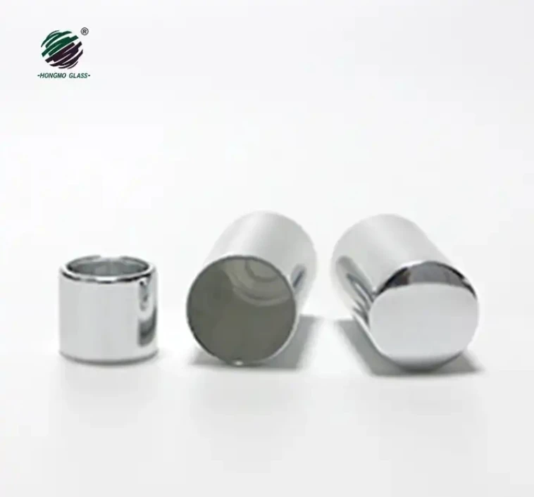 Hot sale cosmetic packaging products round shape 30ml glass perfume bottle with aluminum lids customized logo