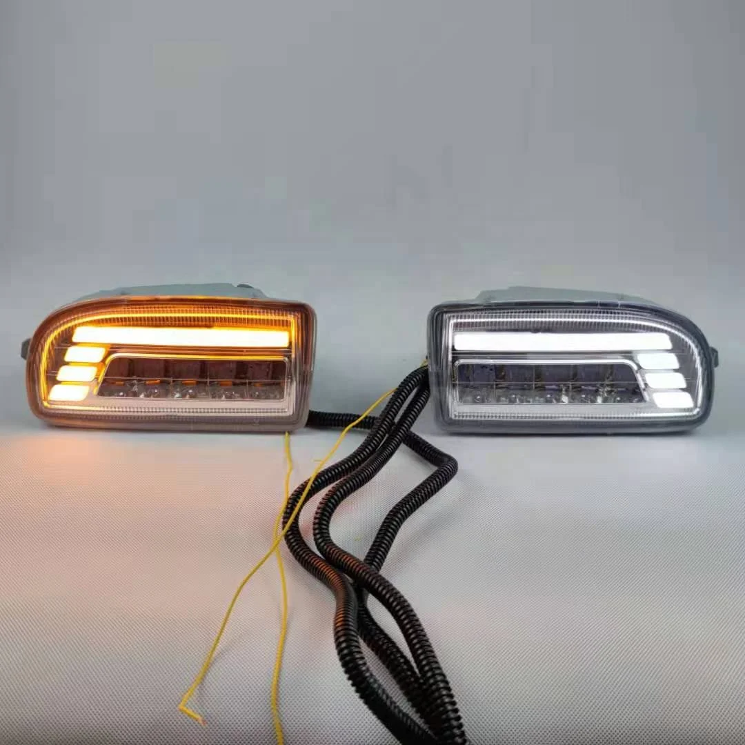 Fog Lamp with daytime running Light For Toyota LAND CRUISER FJ100 1998-2007 FRONT bumper auto LED DRL accessories auto parts