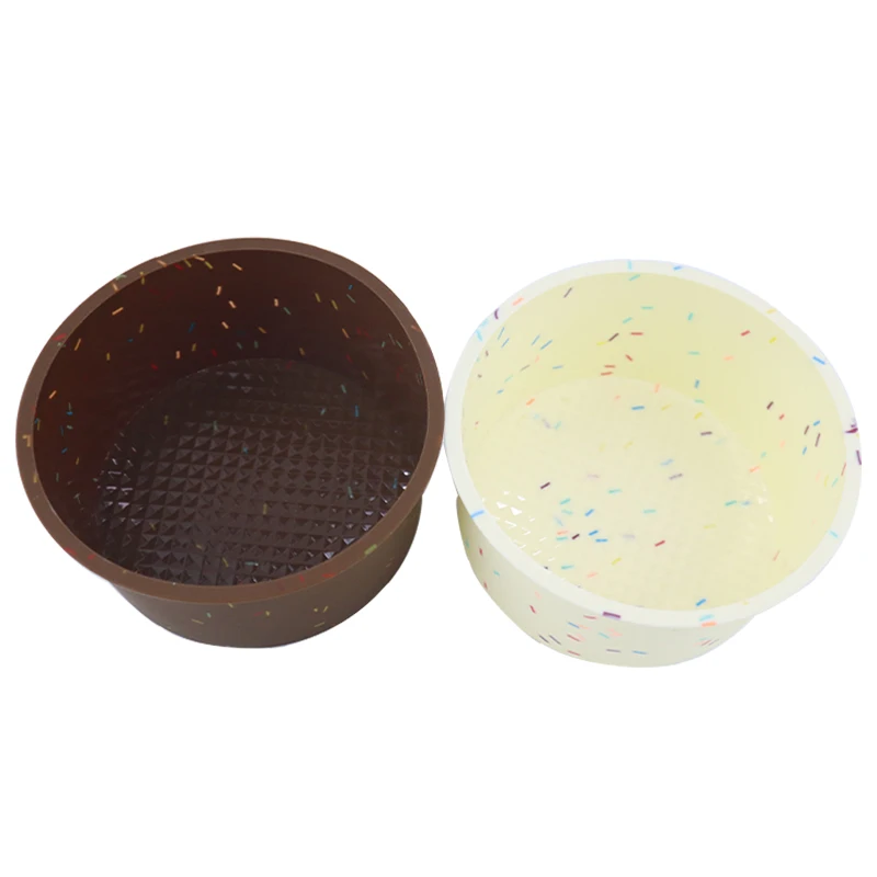 5 6 inch New color dot silicone cake mold Candy grain series silicone baking pan round toast Moulds silicone bundt cake pan