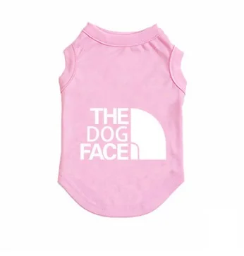 Wholesale Luxury Branded Dog Clothes Designer Breathable T Shirt The Dog Face Summer Vest For Pet