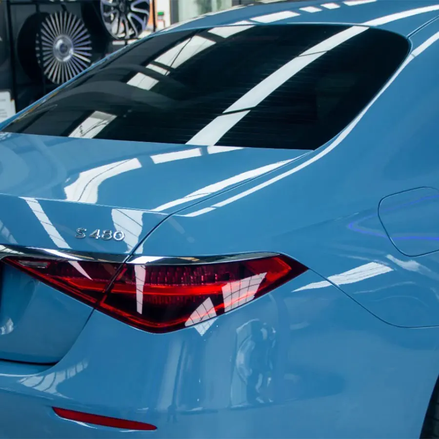 KDPPF 10 Years Warranty Anti Scratch Color TPU PPF Fade Proof Invisible Not Leave Glue Azure Blue Car Wrap