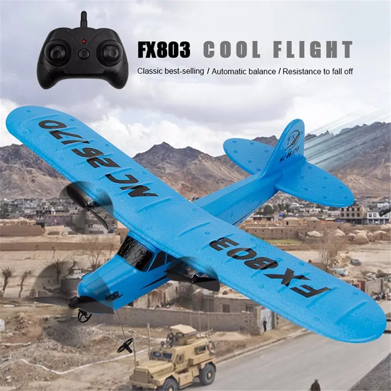 FX803 RC Airplane 2.4GHz 2CH RC Glider Remote Control Plane EPP Foam RTF RC Aircraft Toys