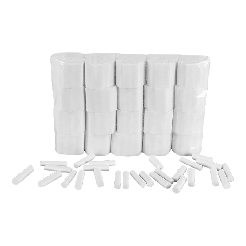 Wholesale price non-sterile comfortable premium 100% pure cotton dental cotton roll for dental hospital