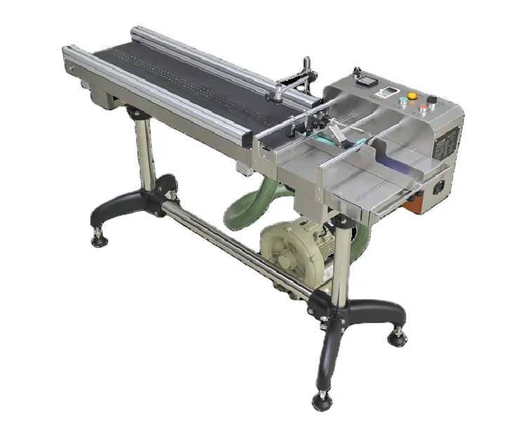 
High quality speed feeder conveyor pouch counting Inkjet Coding paging stickers labeling system machine finishing bags 