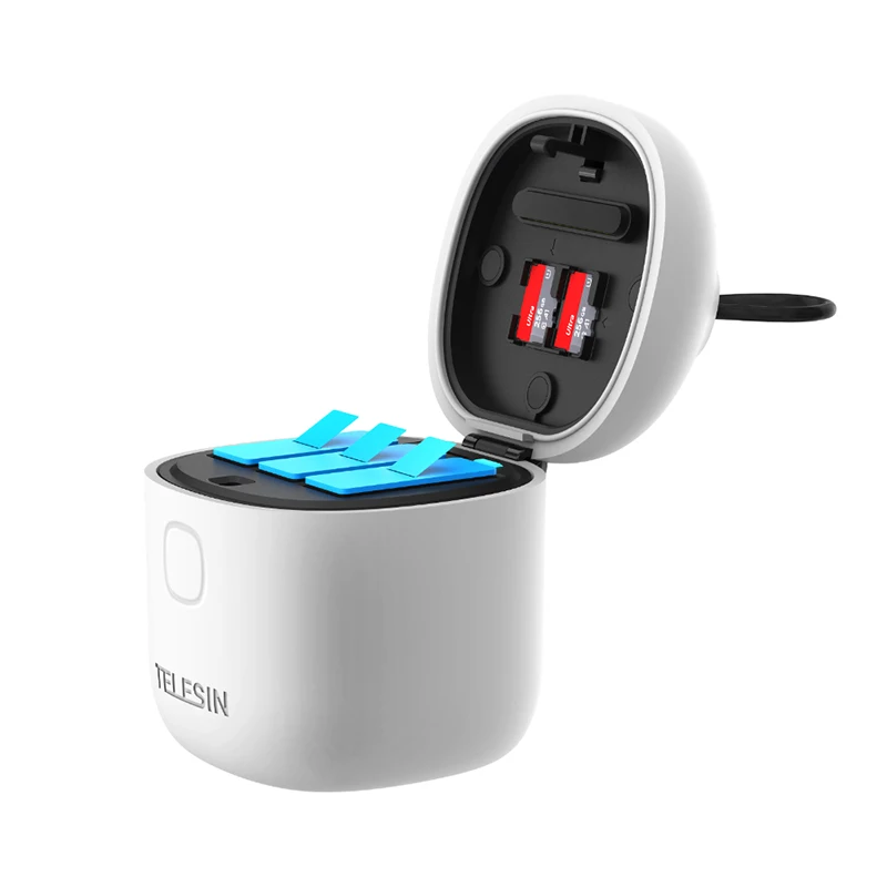  Горячая GoPro Hero9 аксессуары 3 слота Allin Коробка Gopro батарея зарядное устройство с для считывания tf-карт функция камера