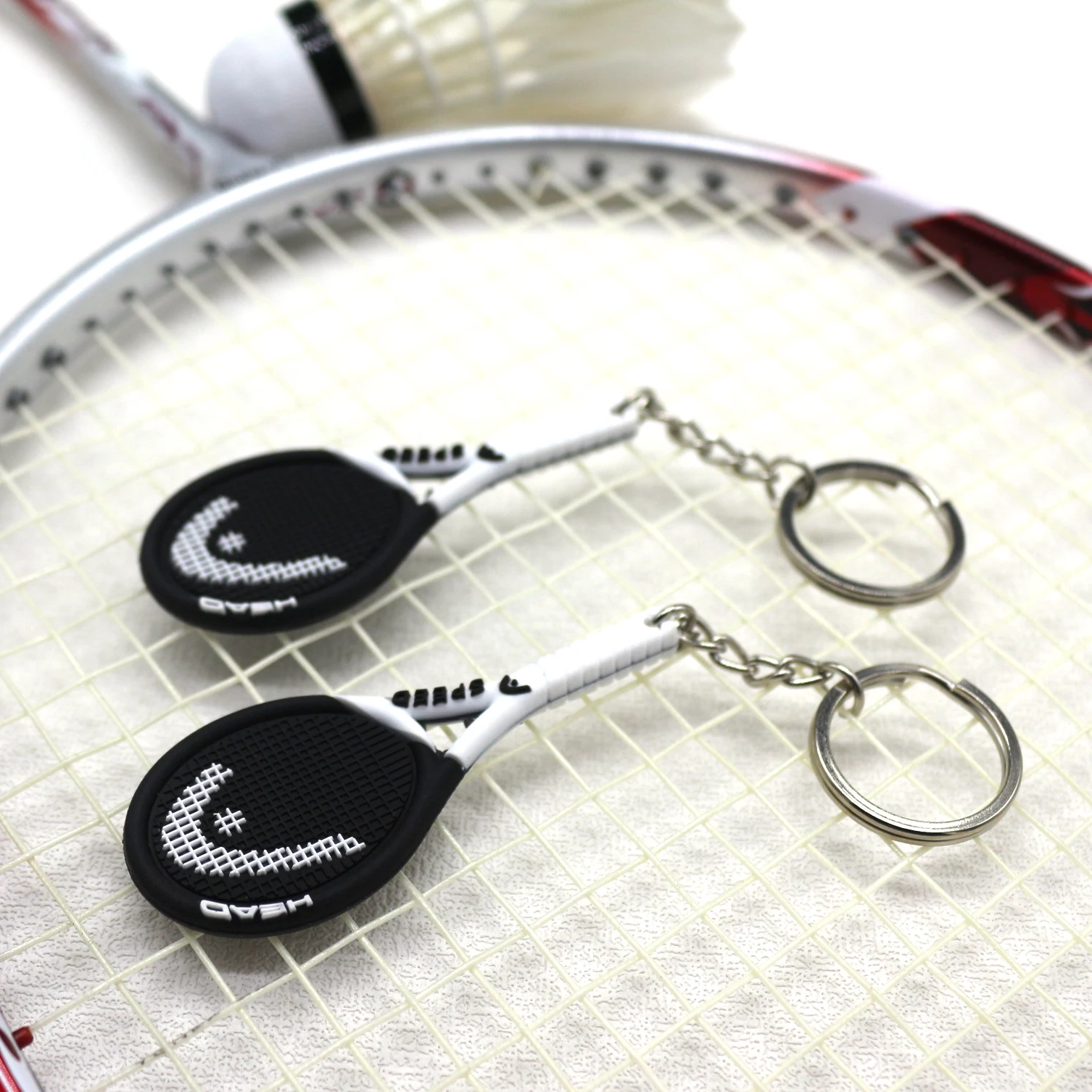 Модный новый дизайнерский брелок для ключей с теннисными мячиками в спортивном стиле