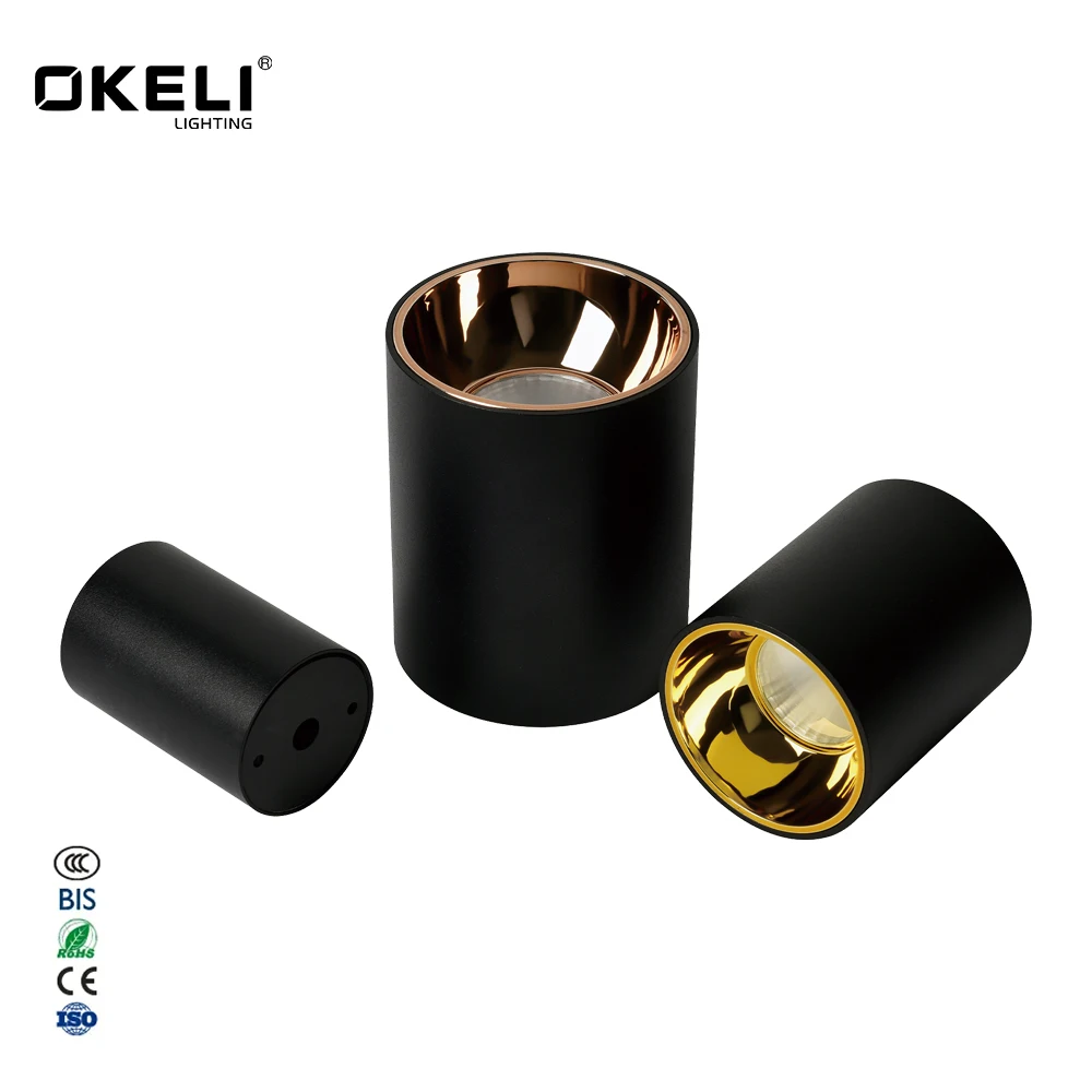 OKELI 7 Вт 12 18 85-265 в cob потолочный тонкий круглый светодиодный светильник с поверхностным креплением
