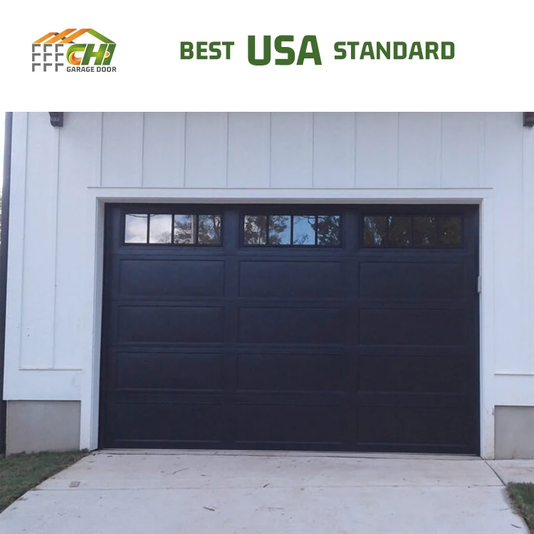 American Door Garage Automatic 16x7 Insulated Sectional Garage Doors for Homes