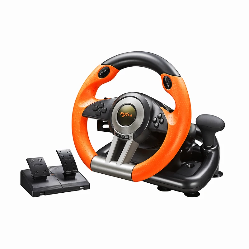 
PXN-V3II Advanced multi platform game steering wheel, Ouka 2 PC learning car racing Need for Speed car simulator 