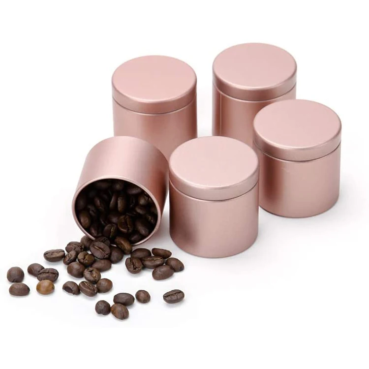 Small Tin Can Box aluminum tin cans rose for Coffee Tea Candy Storage Loose Leaf Tea Tin Containers Storage
