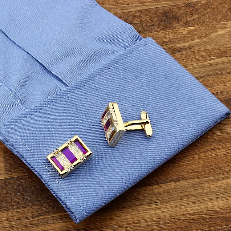 Shiny Cufflinks Metal Custom Shape Tie Clips Party Gift for Men Cuff Links Brass Round 100 Dollar Bill Cuff Links