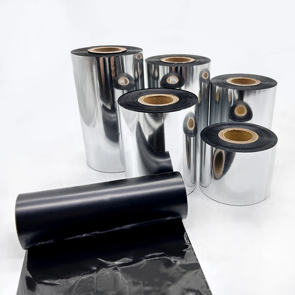 Wax and Resin Thermal Transfer Ribbon Compatible with Zebra OKI HP Printers for Barcode and Resin Ribbons