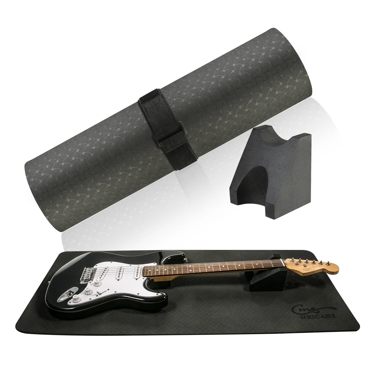 
Instrument Work Mat & Cradle Cube Neck Support Premium 6 mm thick TPE Work Pad for Guitar Repair and Maintenance, Safe for All 