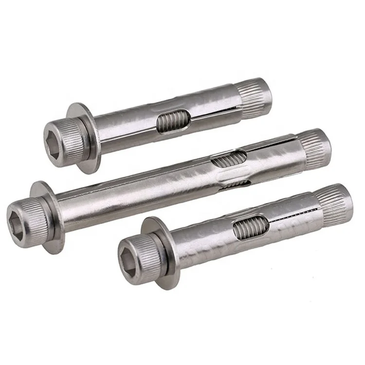 Custom Stainless Steel Galvanized 20mm M12 18mm M20 8mm M6 M8 16mm Diameter M10 M16 M24 Expansion Wedge Anchor Bolt For Concrete