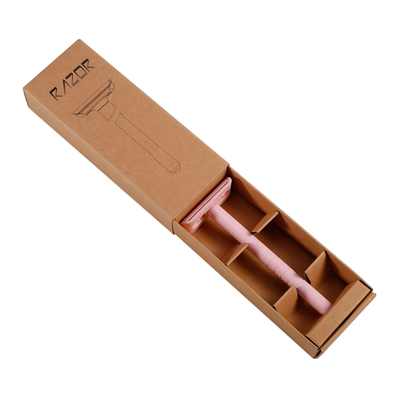 Double Size Edge Shaving Razor Stainless Steel With Metal Handle Razors For Woman