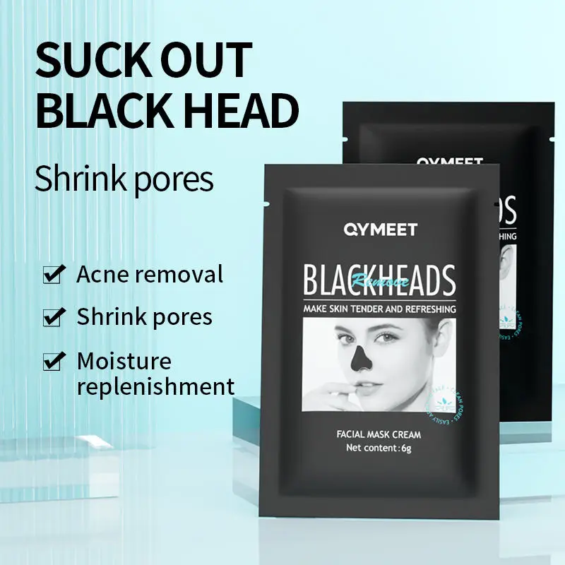 Hot sell Blackheads Mask Bamboo Charcoal Clean Pore Nose Blackhead Remover Black Mud Peel Off Face Mask