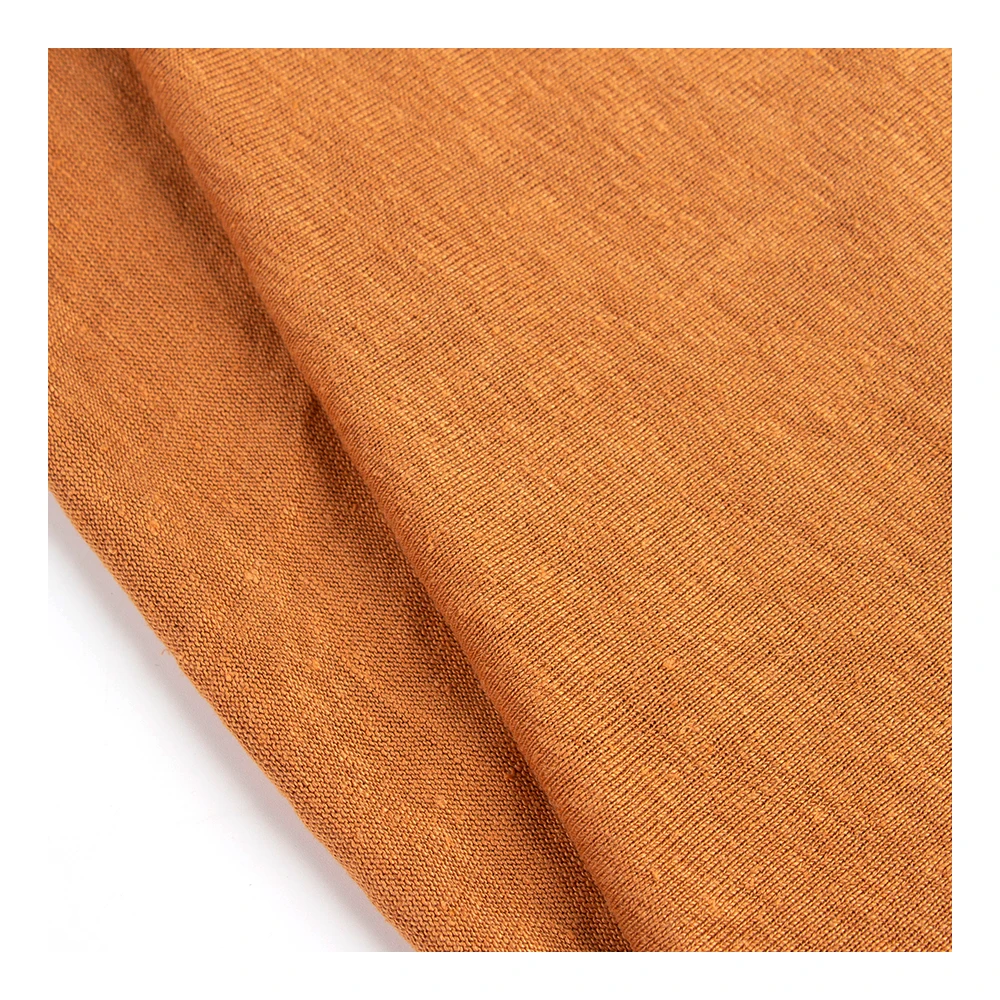 22005-100% Natural Organic Hemp Knitted Jersey 365gsm, Pure Hemp Knitted Jersey Fabric