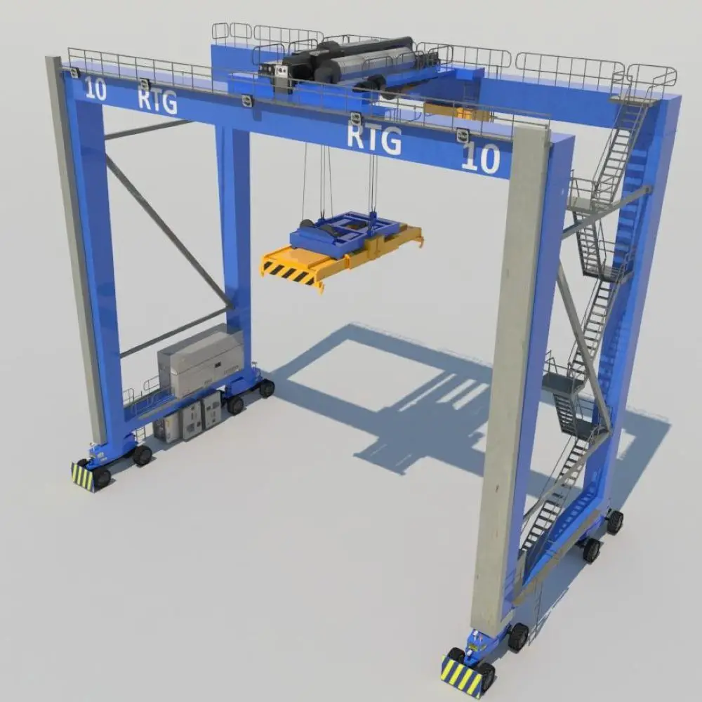 Поставщик из Китая 40 т резиновый козловой кран портовый контейнерный 20 30 50 тонн по индивидуальному заказу