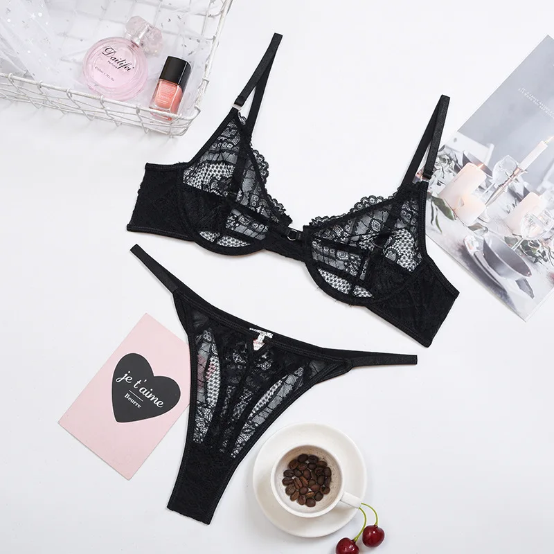 Custom multiple colour low moq wholesale womens sexy underwear open female hot transparent sexy lingerie