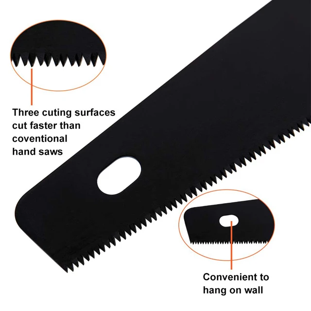 GHS03B-500, GARCARE 20 Inch Pro Hand Saw, Perfect for Sawing, Comfortable Ergonomic Non-Slip Rubber Handle,11 TPI