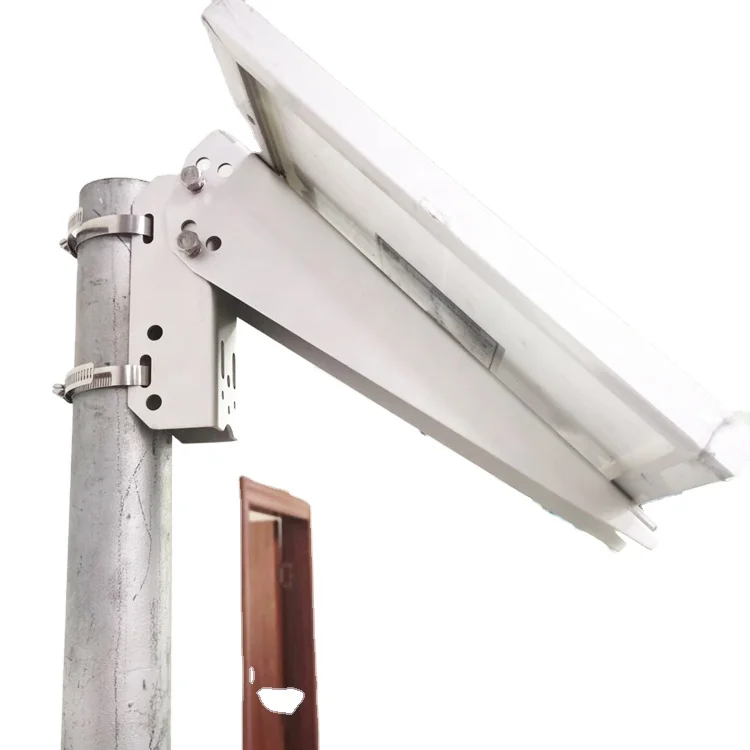 adjustable single pole solar panel ground mounting brackets system for street lights camera solar power generation system kit