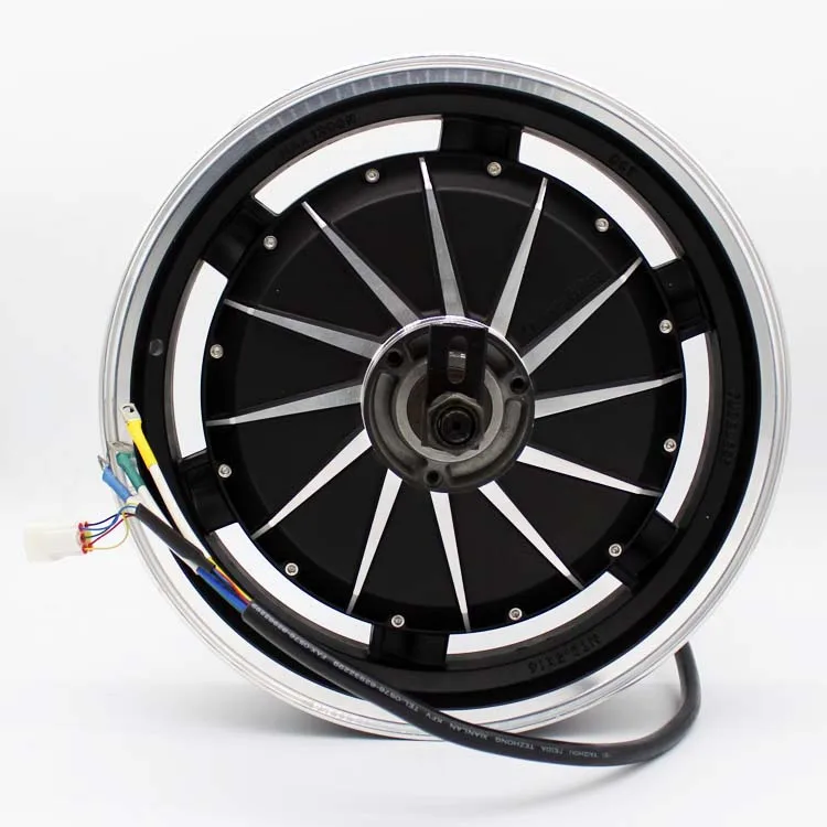 14 Inch 4000W 72V Super Power  Bldc Hub Motor Electric Motorcycle Brushless Dc Motors For Sale