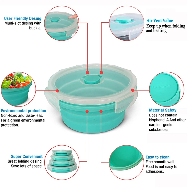 Custom Logo Eco Friendly Premium Lunchbox Degradable Food Container Innovative Bpa Free Lunch Bento Box