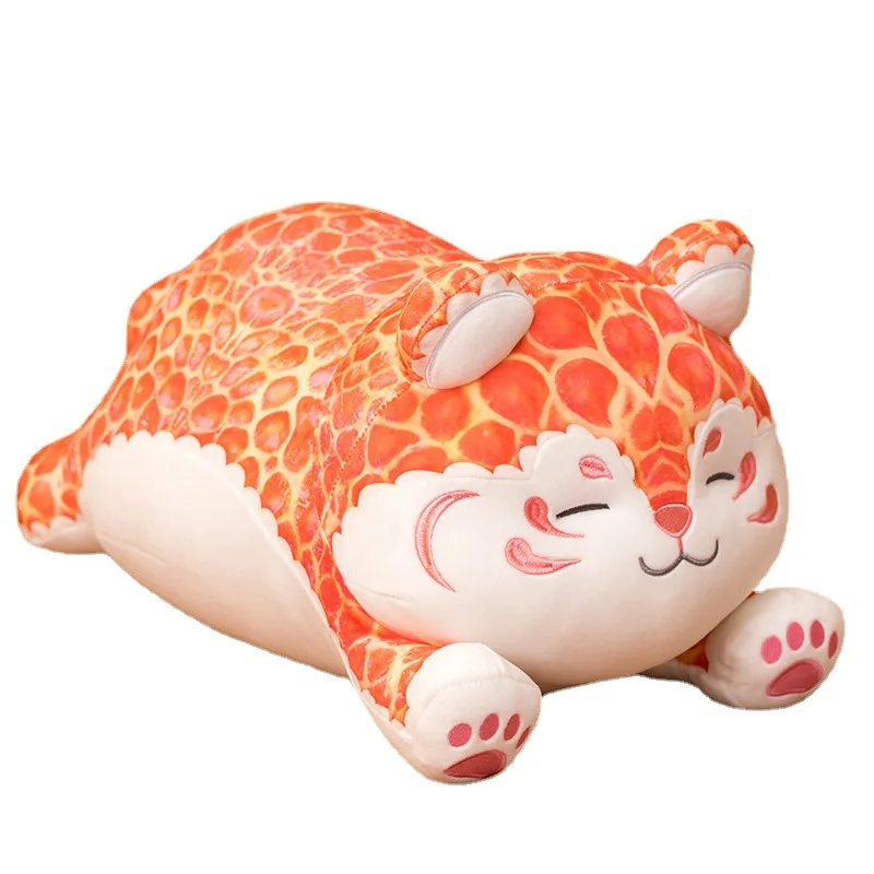 2022 new lychee king tiger cuddly plush baby  pillow cushion birthday party toy gift
