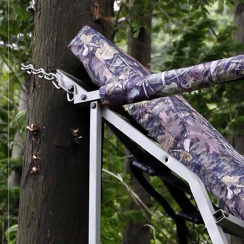 Wholesale Outdoor Folding Telescopic Deer Hunting Tree Seat Metal Climbing Ladder Blind Hunt Tree Stand For Hunting