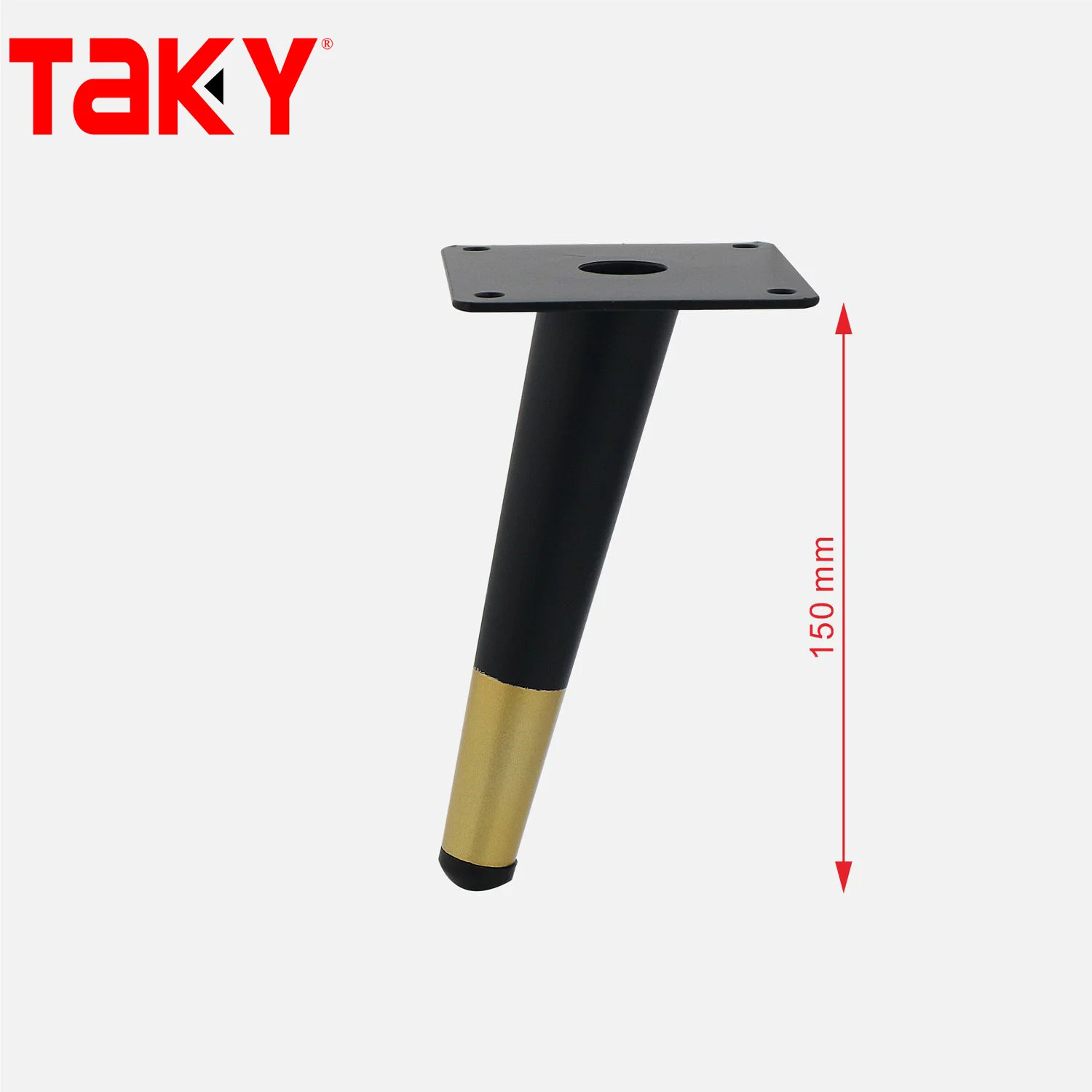 Стальные металлические прямые косые конические ножки для мебели диванные шкафа и кушетки