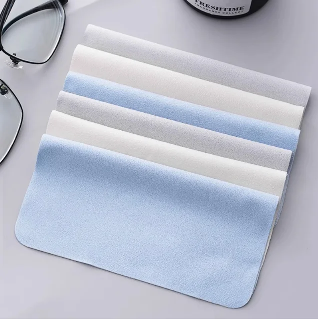 Custom Print Logo Organic Microfiber Glasses Cleaning Cloth Eyeglass Lens Sunglasses Wipe Cloth Eyeglasses Care Products