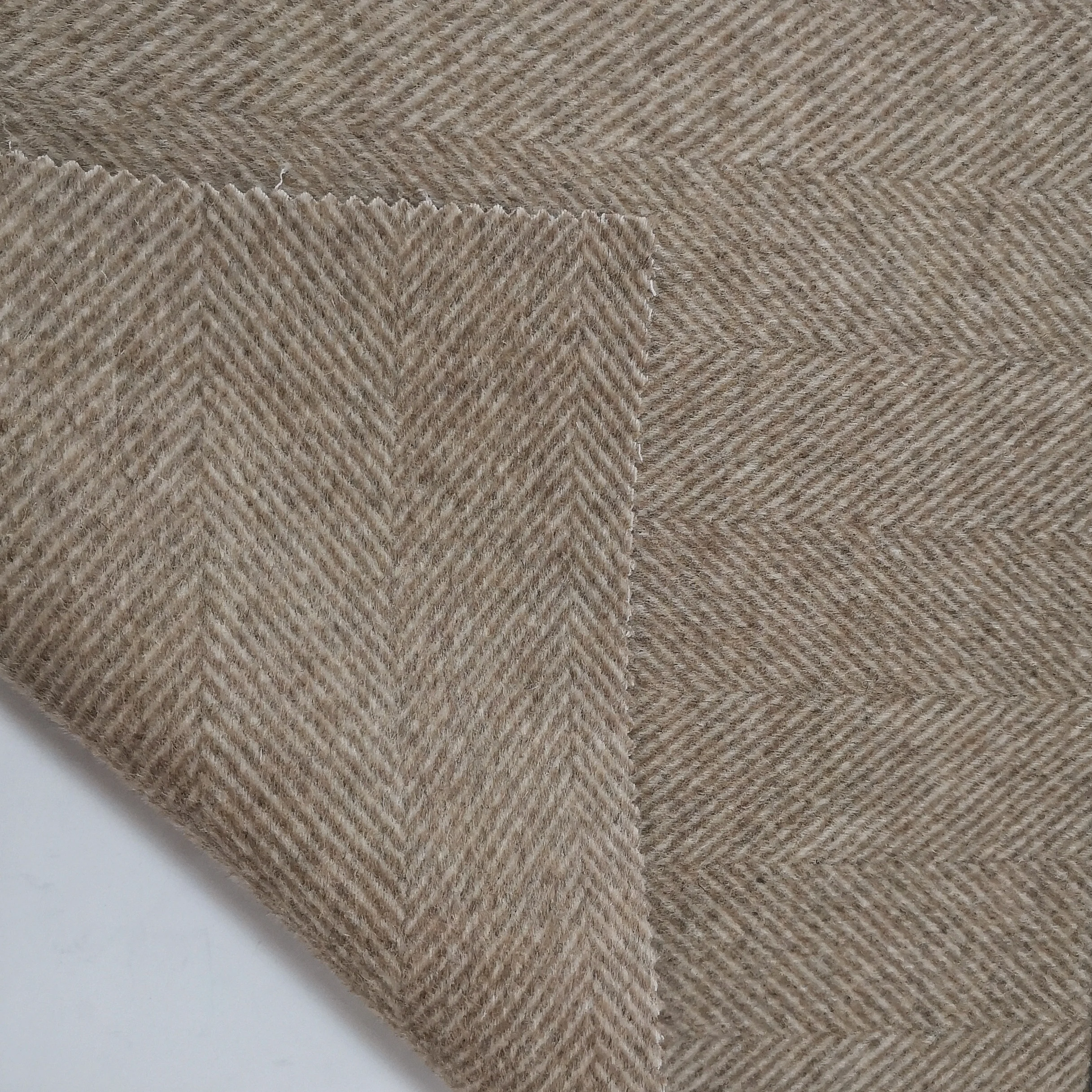 2021 new Polyestergewebe aus Wolle Alpaca Tweed Fabric wool Alpaca polyester  fabric.