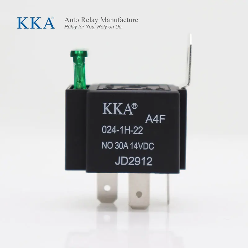 KKA-A4F 30A Automotive Fused Relay 24V 4 pin, with Metal Bracket, JD2912 Car Relay