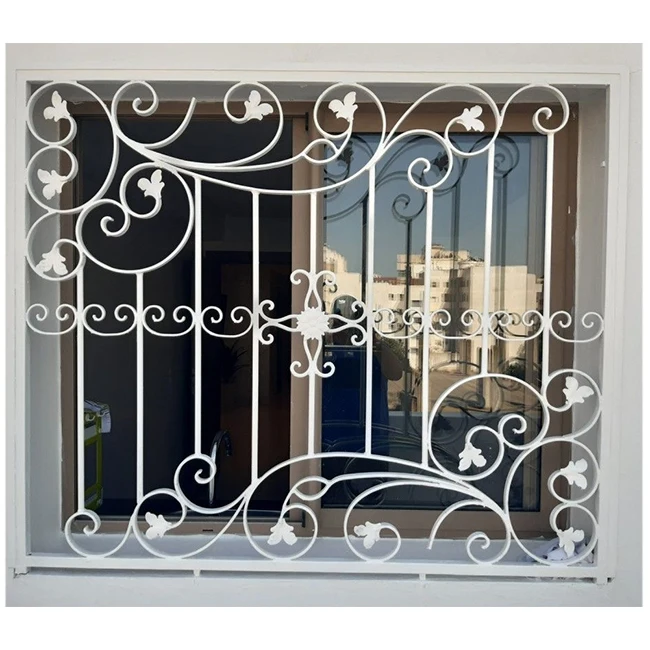 Luxury Elegant Window  Hand Forged Window Wrought Iron Windows
