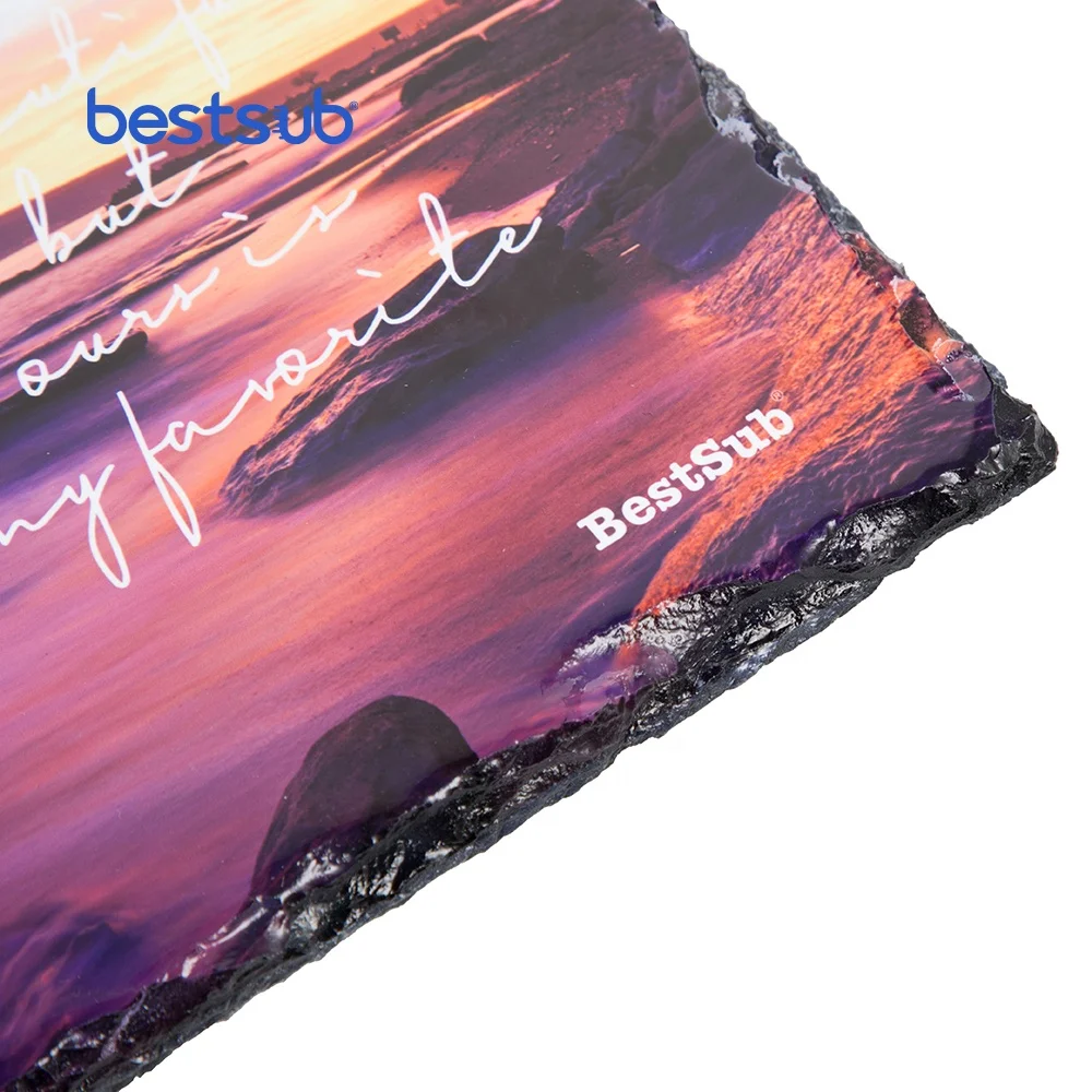 BestSub оптовая продажа 19*25 см сублимационная квадратная форма рамка Slate