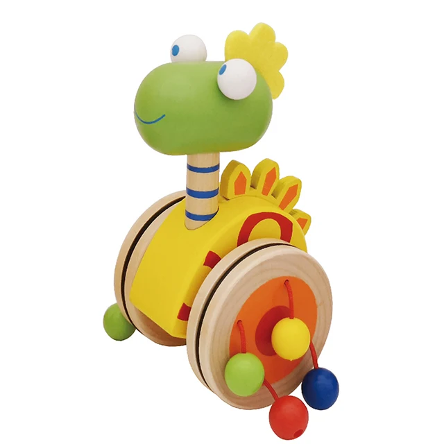 2020 best sale educational wooden baby push toys for toddlers