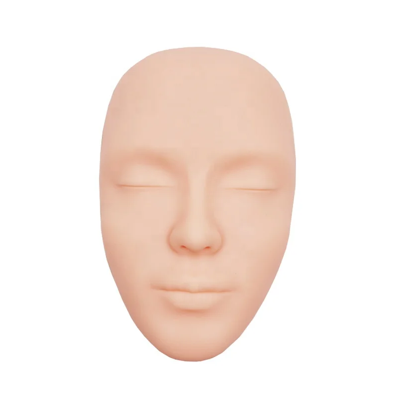Pmu Supplies Realistic Silicone Face Makeup Mannequin Face Tattoo Full Face Tattoo Practice